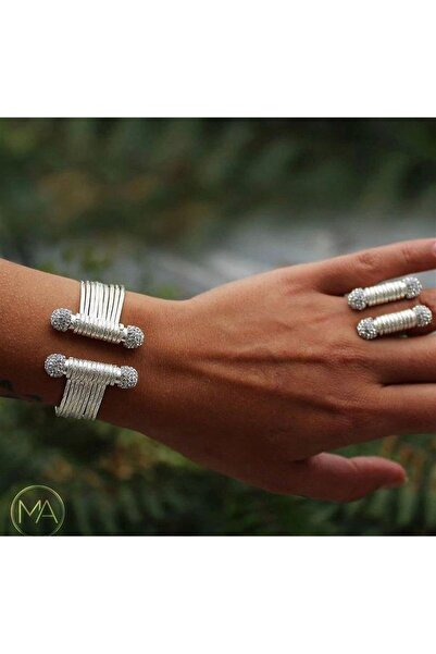 Ma Atölye Gümüş Kaplama Trabzon Set Gri