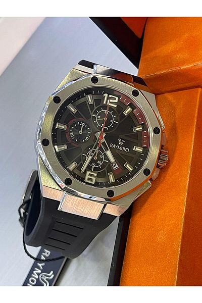 Raymond Sports Silicone Band Men's Wrist Watch
