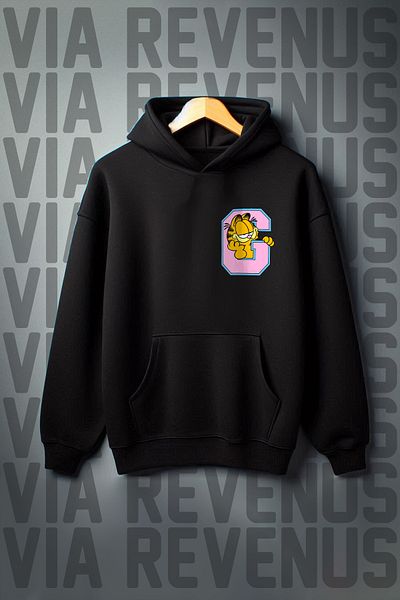 Vordevia Φούτερ με κουκούλα με φαρδιά εφαρμογή Garfield G με 3 νήματα