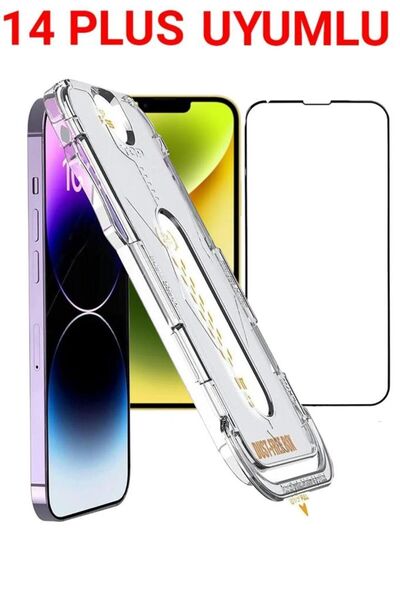 3GEN CASE واقي الشاشة الزجاجي السحري التلقائي السهل المحاذاة لجهاز Iphone 14 ...