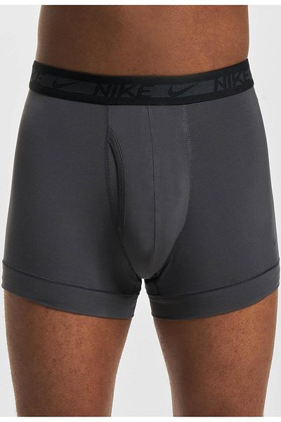 Nike Dri Fit Ultra Stretch 3 Pack Micro 3 Pack Κοντό Boxer Μαύρο-καπνιστό-γκρι