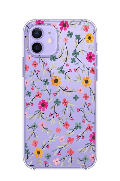 3GEN CASE İphone 12-İphone 12 Pro Uyumlu Desenli Şeffaf Silikon Kılıf