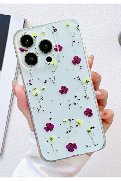 3GEN CASE حافظة آيفون 12 برو ماكس متوافقة مع الزهور الأرجوانية من السيليكون ا...