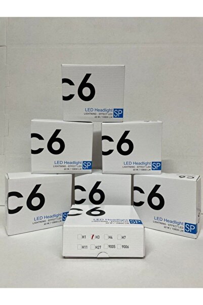 APEXİ C6 Marka H7 Beyaz Led Xenon 60w 10800 Lümen