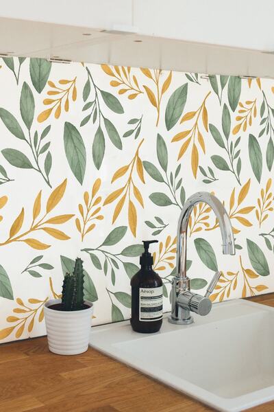 DECORIO HOME Mutfak Tezgah Arası & Banyo Fayans Kendinden Yapışkanlı Folyo Kaplama Sticker