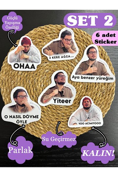 Karınca Tattoo High Quality Special Edition Sticker Set - 6 Pieces