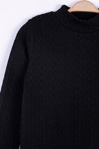 nk kids Bluză pentru fete cu model tricotat Oxford