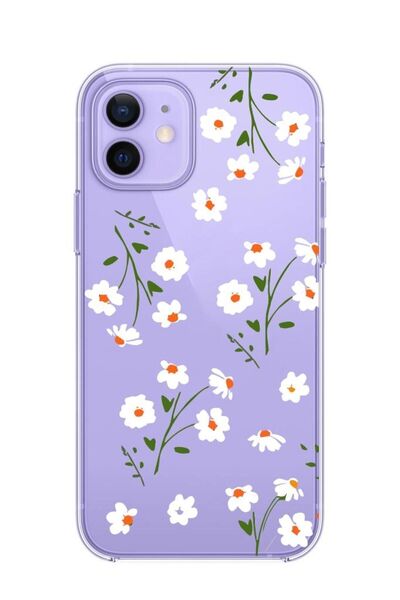 3GEN CASE İphone 12-İphone 12 Pro Uyumlu Desenli Şeffaf Silikon Kılıf