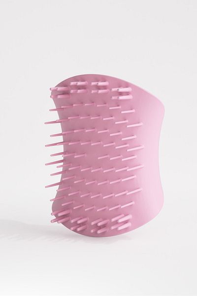 Trinova Pink Scalp Exfoliator & Massager - Scalp Massage and Peeling Brush