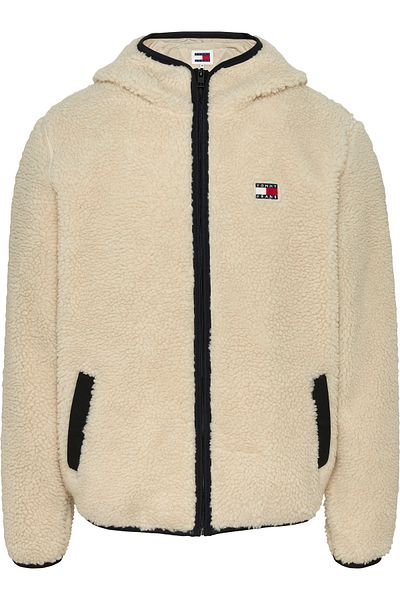 Tommy Hilfiger Men's Softshell Polar Tjm Reg Badge Teddy Zip Trucker - Stylish and Comfortable
