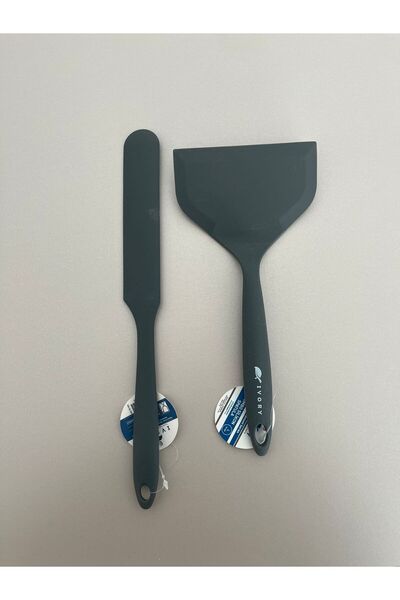 IVORY طقم ملعقة رمادية مكونة من قطعتين