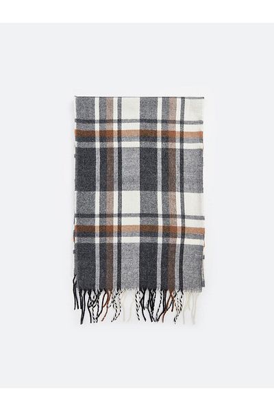 LC Waikiki LCW ACCESSORIES Ανδρικό κασκόλ με καρό καρό σχέδιο