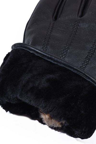fubileather Γνήσια γάντια από δέρμα αρνιού με γούνα εσωτερικά
