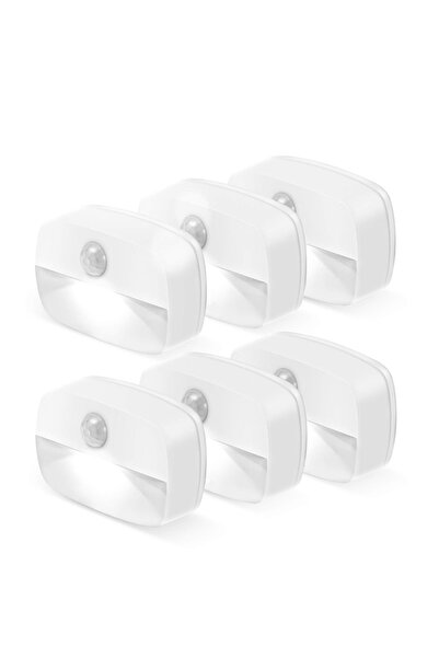 Choice cold white 6 pcs Motion Sensor Light Indoor LED Night Light Stick on N...