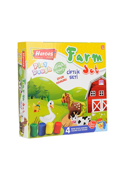 babyist Farm Set Kutulu Oyun Hamuru Seti