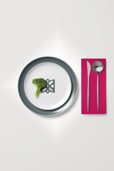 MARİTSA Pachet de 6 șervețele de servire din catifea fucsia - fără încurcătur...