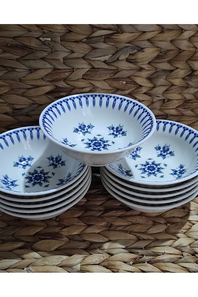 Güral Güral Porcelain Island Model 12 Pieces (Small) 14 cm Soup Bowl