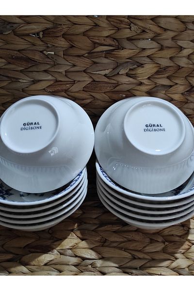 Güral Güral Porcelain Island Model 12 Pieces (Small) 14 cm Soup Bowl