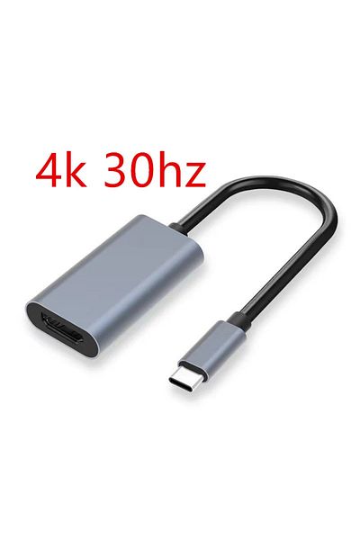 Choice 20cm 4k 30hz Type C To Hdmi-compatible 4k Adapter Usb C Usb3.1 Male To Hdtv Female Converter Cable F