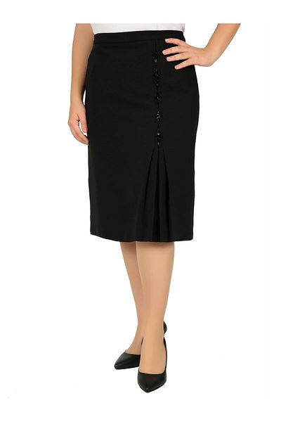 Butik Κοντή μητρική φούστα από ύφασμα Πουέρτο Ρίκο με λεπτομέρεια από πούλιες και πέτρα