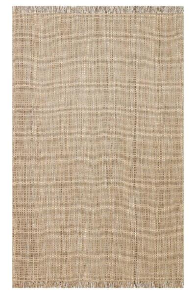 Eko Halı DOHA DH 01 BEIGE Jüt ve Polyester ile Üretilen Çift Taraflı Modern K...