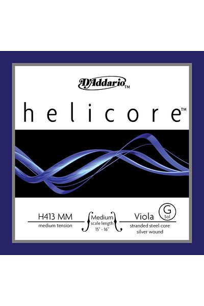 Daddario H413lm هيليكور جي سول مقياس طويل متوسط الكمان سلك واحد