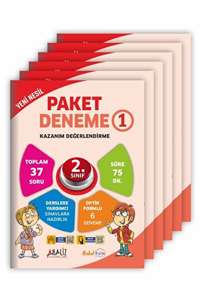 Analiz Yayınları 2.sınıf Yeni Nesil Paket Deneme 6'lı