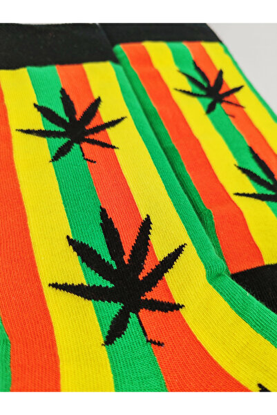 Shuttle Park Унисекс чорапи до глезена с цветни шарки, внесени в специална серия от Ямайка