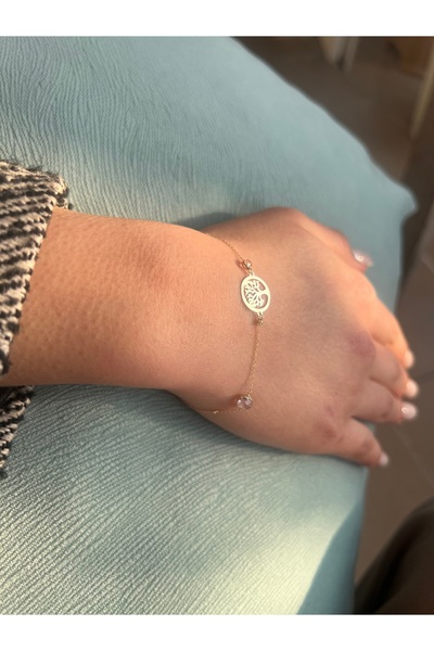 Goldstation 14 Ayar Altın Bileklik Hayat Ağacı