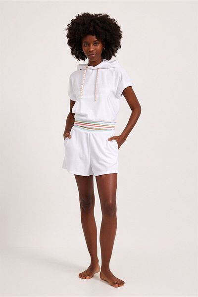 Katia&Bony Fun Giraffe Women's Towel Shorts White