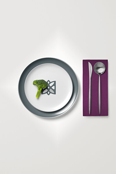 MARİTSA Σετ 6 βελούδινες υφασμένες χαρτοπετσέτες σερβιρίσματος - Cherry, ανθε...