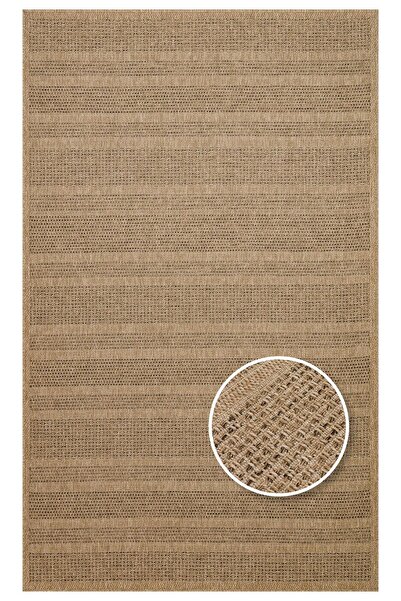 Eko Halı SALDA SLD 01 NATURAL Güneş Işığı ve Suya Dayanıklı Jüt Görünümlü Sis...