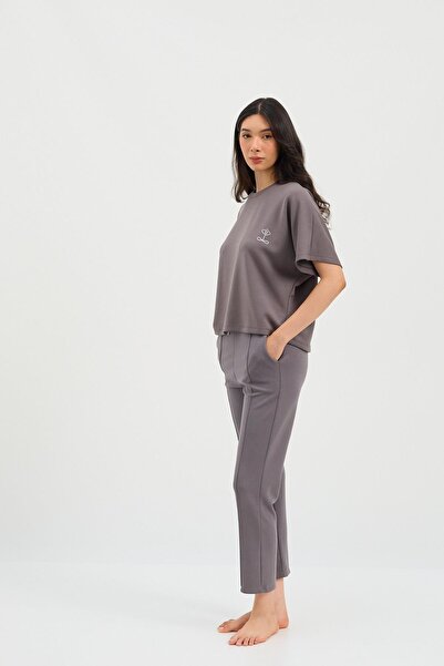 Katia&Bony Children's Basic Fluffy Sweatpants Dark Gray