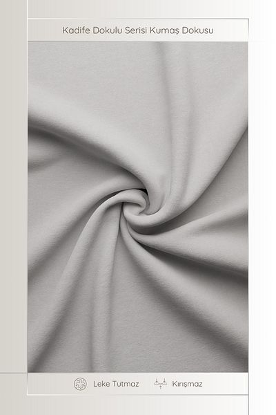 MARİTSA 6-Piece Service Napkin - Velvet Textured Series Stone Carefree (Stain-Proof and Wrinkle-Proof) 40X40Cm