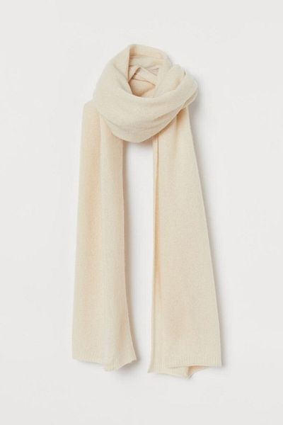 arslan deco Cream Fleece Scarf, Soft Scarf