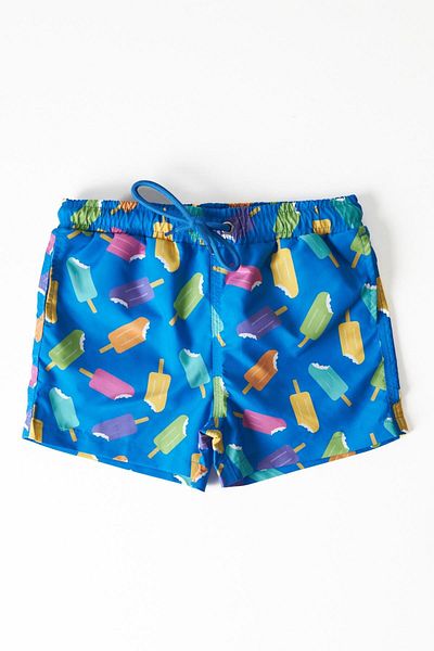 Katia&Bony Pantaloni scurți de baie pentru copii cu model înghețată albastru