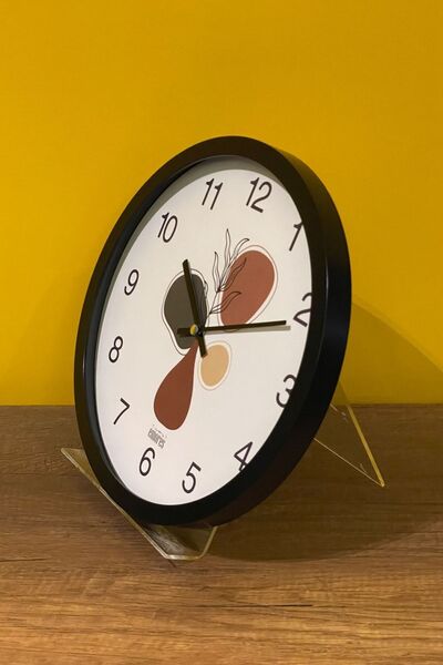 EMORES 30 Cm Gerçek Cam Sessiz Mekanizma Duvar Saati