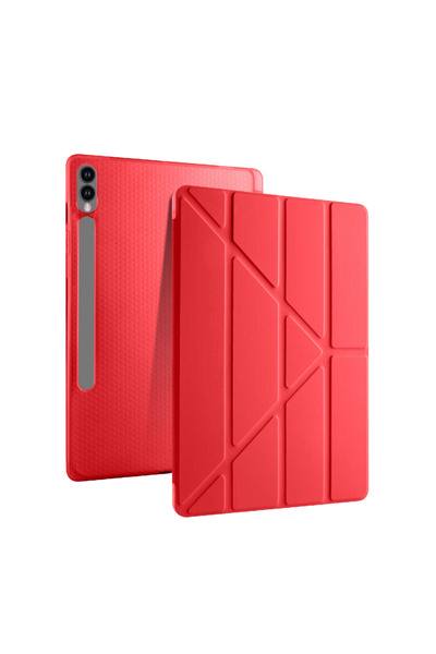 Fuchsia Galaxy Tab S10 Plus Uyumlu 14,6 inç Kılıf Fuchsia Akıllı Kalem Bölmel...