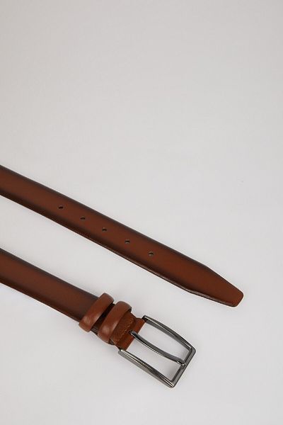 DeFacto Herren-Jeansgürtel aus Leder mit Neujahrsmotiv E1083axns