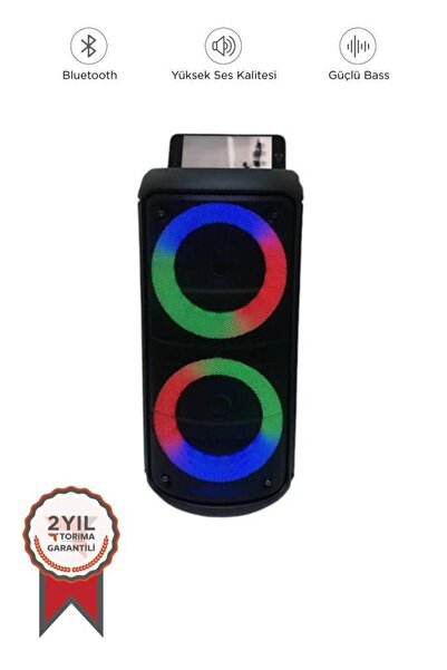 Torima Bluetooth Hoparlör Telefon Tutacaklı Rgb Işıklı Speaker KTS-1296 Siyah