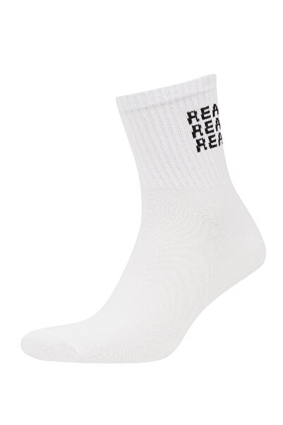 DeFacto Men's Comfortable Elastic 3-Piece Cotton Socks C6727Axns