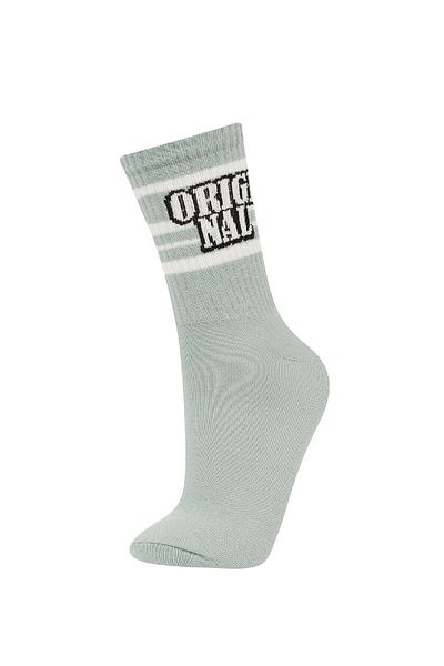 DeFacto Women's Comfortable Elastic 3-Piece Cotton Long Socks C6470Axns