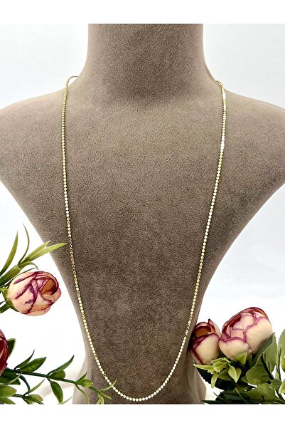 XUPING JEWELRY Ezme İnce Zincir Çelik Kolye (14k Gold - 60cm)