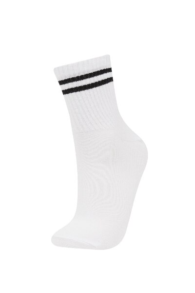 DeFacto Women's 3-Piece Cotton Socks D0545Axns