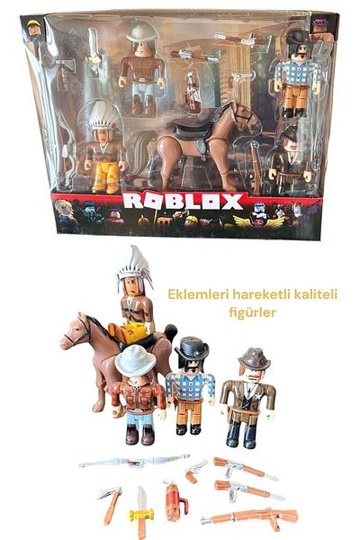 FEN TOYS Robloks Indian Model with Accessories Figure with Horses Toy Imported 13 Pieces