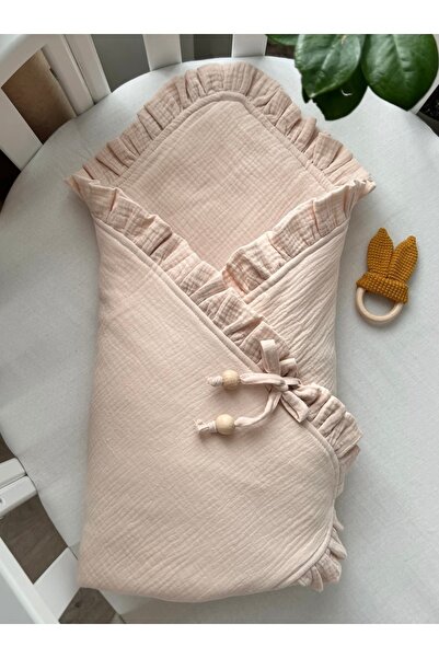 JUNİPERUS Fırfırlı Bebek Battaniyesi %100 PAMUKLU Multı Müslin BEBEK KUNDAK B...