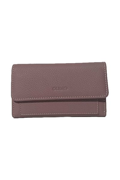 GUARD Women's Leather Wallet with Snap Fasteners
