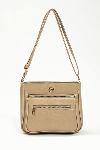 Lifonbag حقيبة كتف نسائية من الجلد الناعم مكونة من 4 أقسام وحزام متقاطع طويل ...