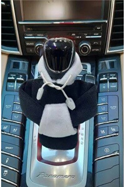 ABAKSESUAR Siyah beyaz vites poları araç aksesuarı süsü sweatshirt