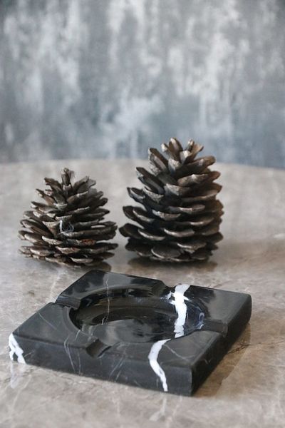Voodo Concept Alexander Black Marble Ashtray